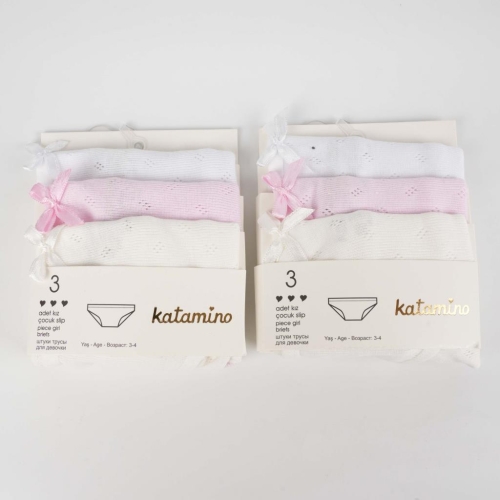 Toptan Tatu 3'lü Kız Slip - 1