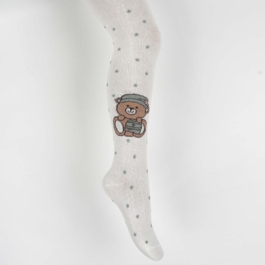 Toptan Tediye Kız Külotlu Çorap - Thumbnail
