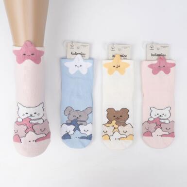 Toptan Tidore 3D'li Kız Soket Çorap - KATAMİNO