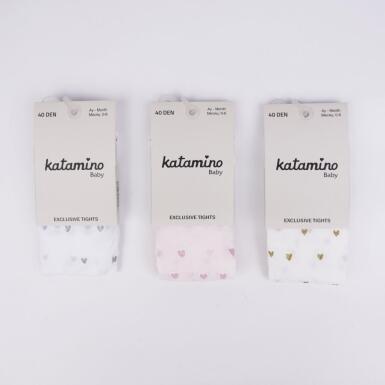 Toptan Tinki Baskılı İnce Bebek Külotlu Çorap - KATAMİNO (1)