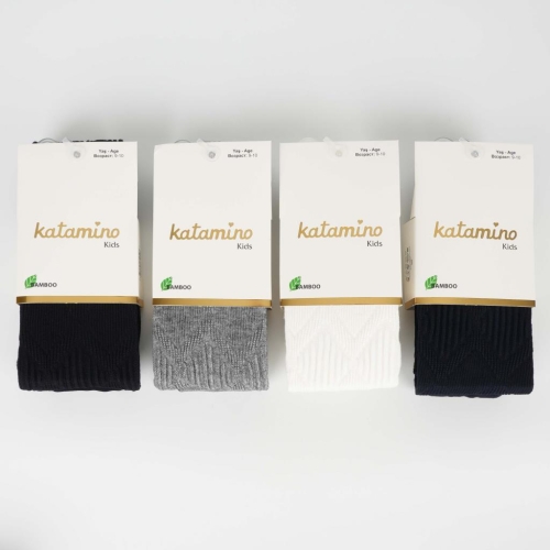 Toptan Tipen Kız Bambu Külotlu Çorap - 1