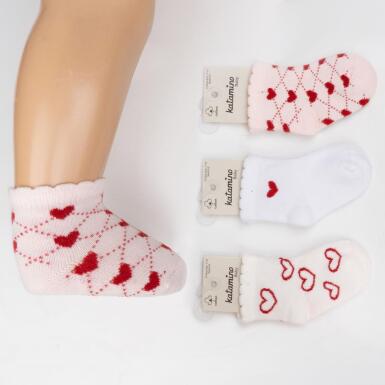 Toptan Tortum Kız Bebek Soket Çorap - KATAMİNO