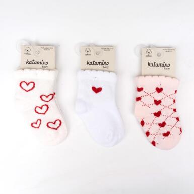 Toptan Tortum Kız Bebek Soket Çorap - 3