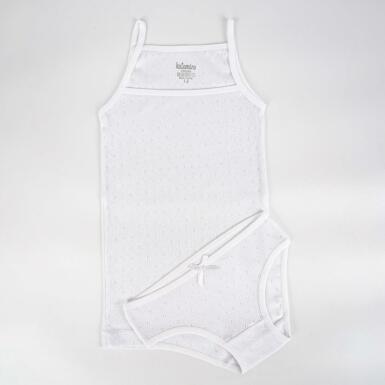 Toptan Tosko İp Askılı Kız Atlet Slip Takım - 2