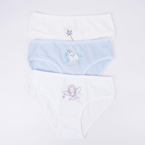 Toptan Unimag 3'lü Kız Slip Set - 2