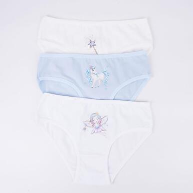 Toptan Unimag 3'lü Kız Slip Set - 2