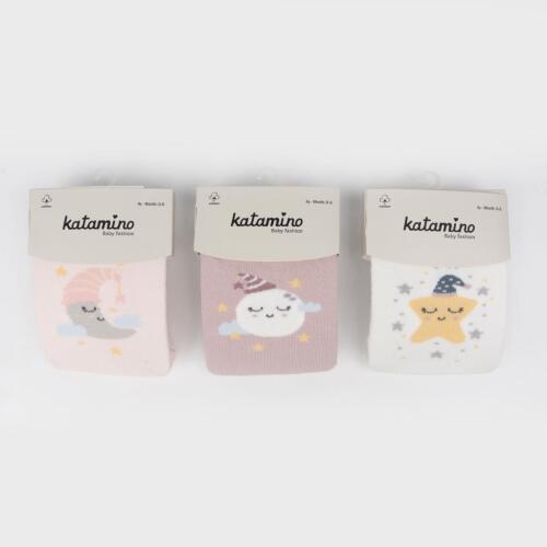 Toptan Uykusuz Kız Bebek Popo Desenli Külotlu Çorap - 3