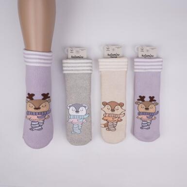 Toptan Vanilya Kız Havlu Soket Çorap - KATAMİNO