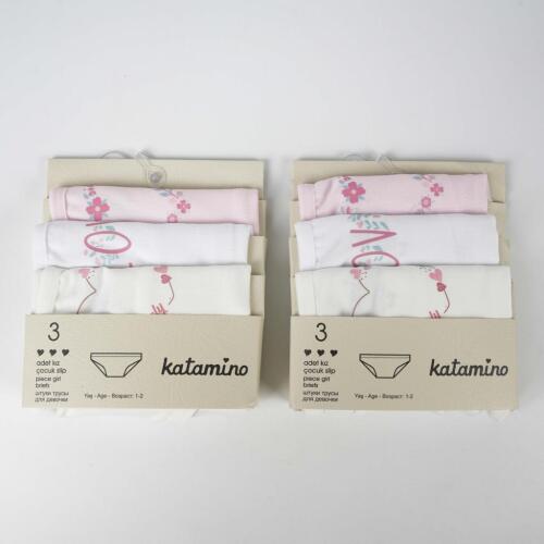 Toptan Velola 3'lü Kız Slip Set Çamaşır - 1