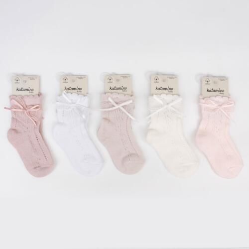 Toptan Velora Aks Bebek File Soket Çorap - 4