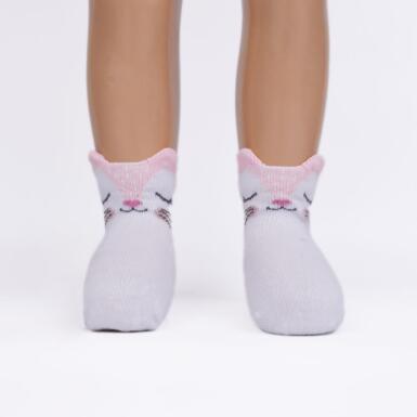 Toptan Vena 3D'li Kız Bebek Soket Çorap - KATAMİNO