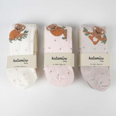 Toptan Vilma Aks Kız Bebek Külotlu Çorap - KATAMİNO
