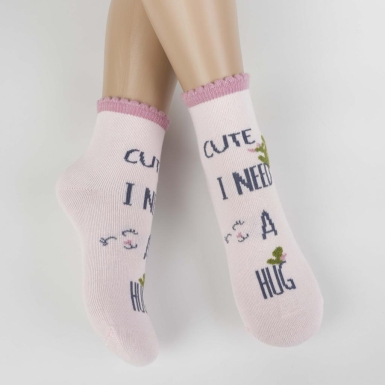 Toptan Yunyin Kız Çocuk Soket Çorap - Thumbnail