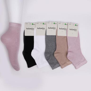 Toptan Zehra Bambu Kadın Soket Çorap - 1