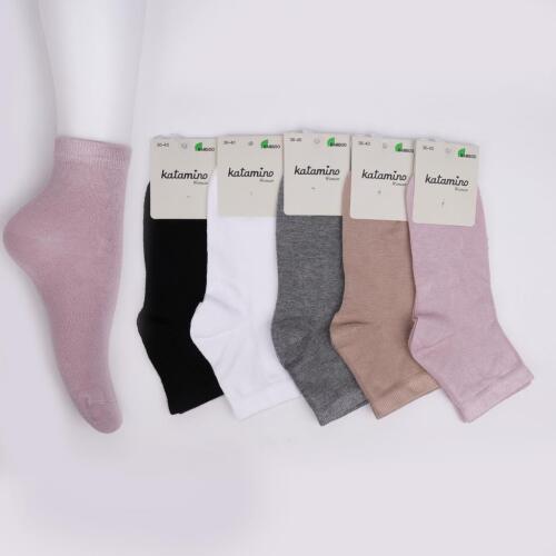 Toptan Zehra Bambu Kadın Soket Çorap - 1