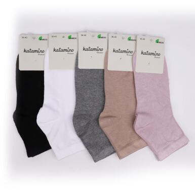 Toptan Zehra Bambu Kadın Soket Çorap - 2