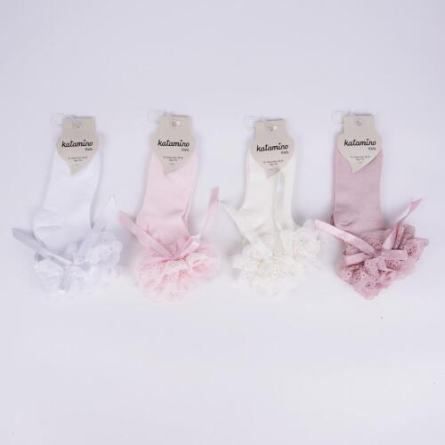 Toptan Zinet Aks Kız Soket Çorap - 2