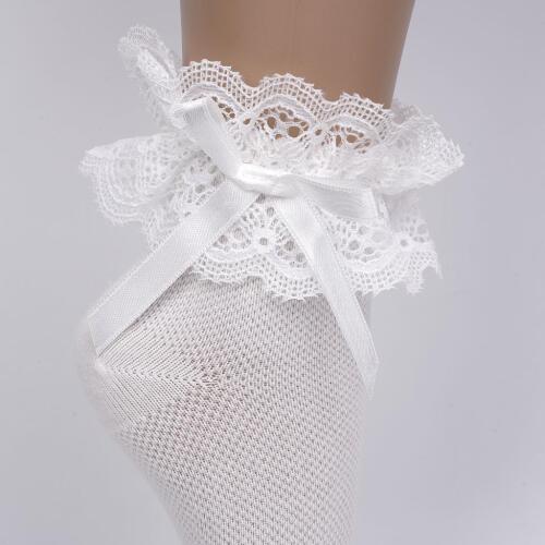 Toptan Zinet Aks Kız Soket Çorap - 3