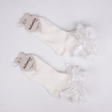 Toptan Zinet Aks Kız Soket Çorap - 6